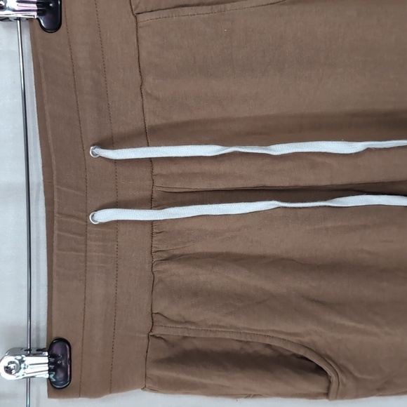 la miel Khaki-Colored Thin Sweatpant Joggers Size Small - Picture 2 of 5